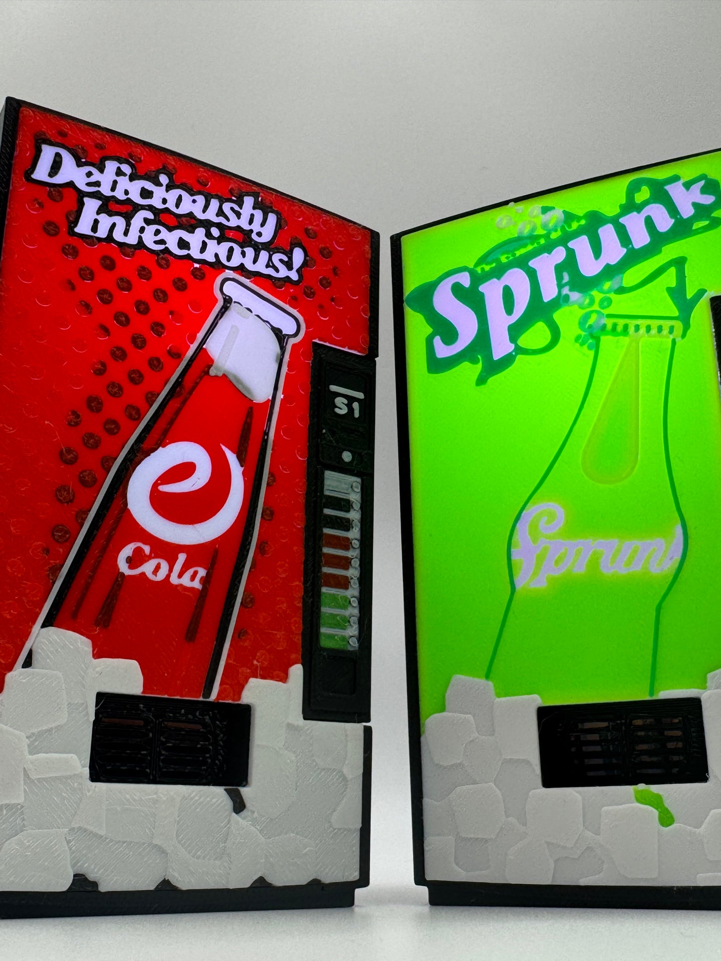 Sprunk & eCola Vending Machine Lamp BUNDLE