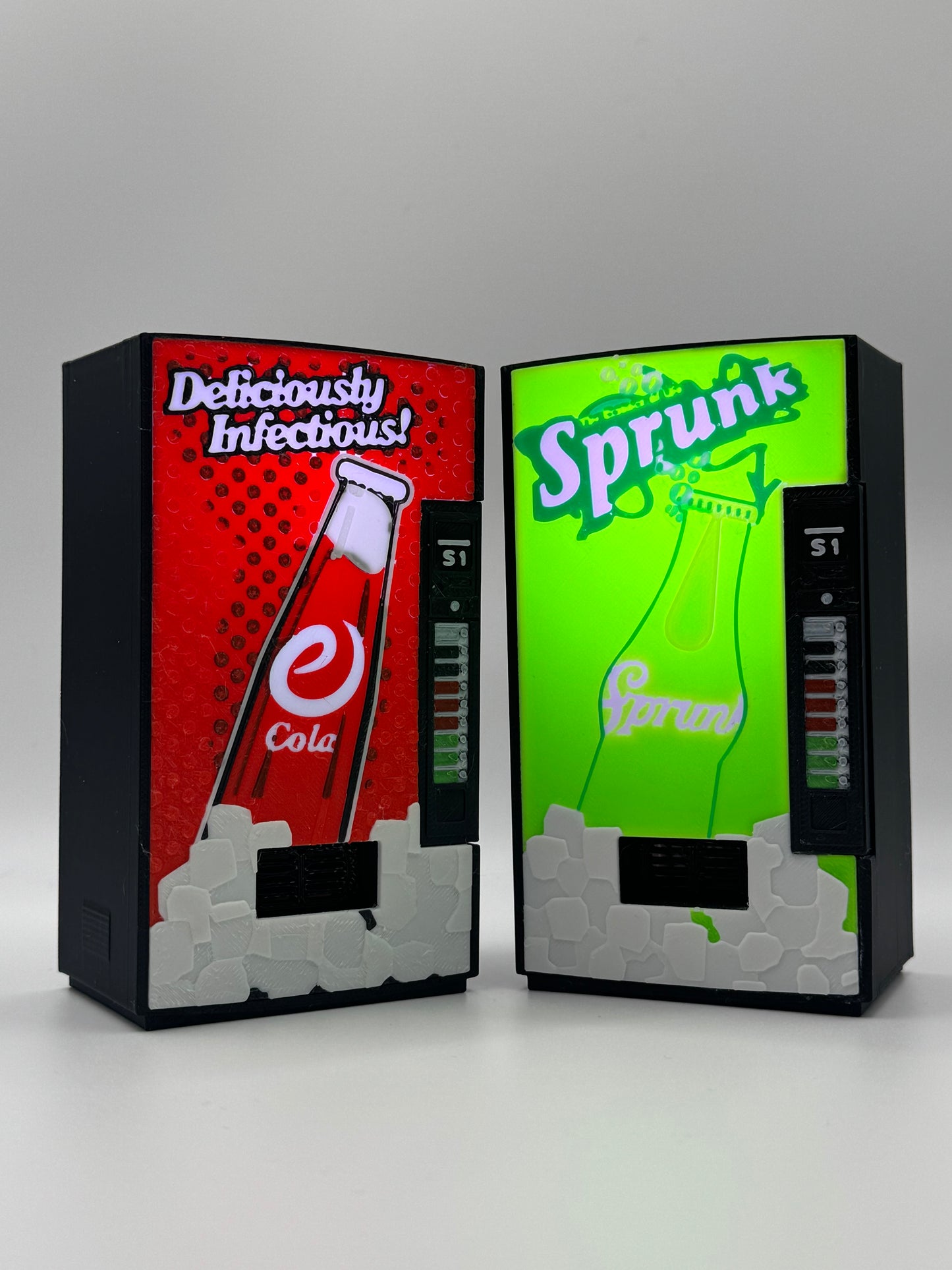 Sprunk & eCola Vending Machine Lamp BUNDLE